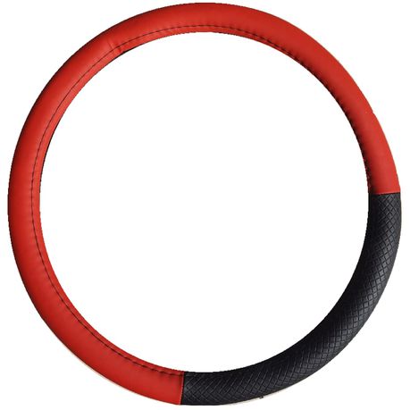 Steering Wheel Cover - Black and Red Buy Online in Zimbabwe thedailysale.shop