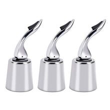 Load image into Gallery viewer, Stainless Steel Wine Bottle Stopper - Pack of 3
