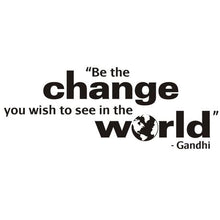 Load image into Gallery viewer, Fantastick - Ghandi Quote Vinyl Wall Poetry
