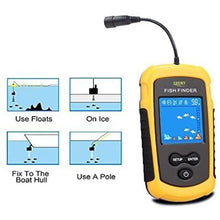 Load image into Gallery viewer, Fishing LCD Display &amp; Alarm Sensor Handheld Sonar Fish Finder
