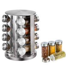 Load image into Gallery viewer, CheffyThings Stainless Steel Rotating Spice Organiser
