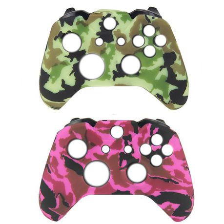 Unibright  Silicone Covers (Pack of 2) Green and Pink Camo for Xbox ONE Buy Online in Zimbabwe thedailysale.shop