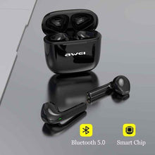 Load image into Gallery viewer, AWEI T 26 Bluetooth Earbuds TWS Touch Cont H2O resistant Hifi Quality
