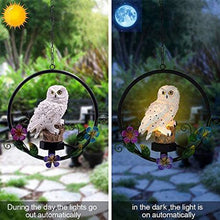 Load image into Gallery viewer, Outdoor Solar Wind Chime Light, Garden Light, Garden Decoration –Brown Owl
