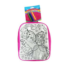 Load image into Gallery viewer, Roly Polyz Colour In Unicorn Princess Backpack
