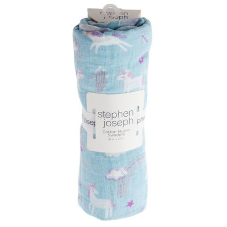 Stephen Joseph Muslin Blanket Unicorn Buy Online in Zimbabwe thedailysale.shop