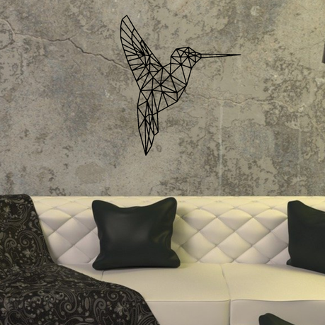 Metal Wall Art - Polygon Hummingbird Buy Online in Zimbabwe thedailysale.shop