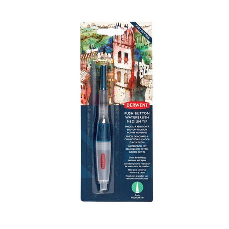 Derwent Push Button Waterbrush Medium Tip Buy Online in Zimbabwe thedailysale.shop