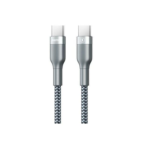 Remax RC-010 Fast Charging Type-C to Type-C Data Cable - Silver Buy Online in Zimbabwe thedailysale.shop