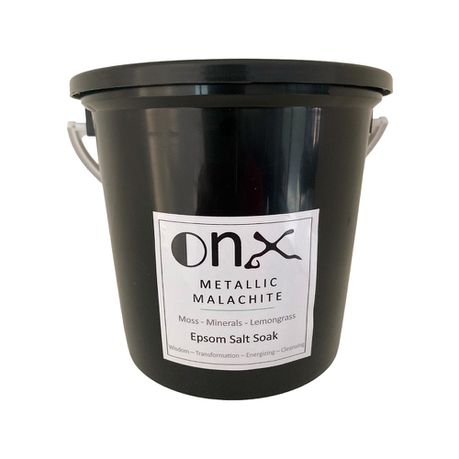OnX Metallic Malachite Scented Epsom Salt Soak - 1Kg