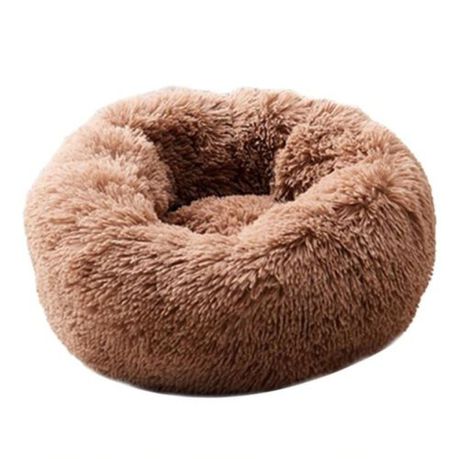 50cm Soft Plush Round Pet Bed - Cream Buy Online in Zimbabwe thedailysale.shop