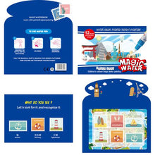 Load image into Gallery viewer, Reusable Magic Water Coloring Book - World Tour Series
