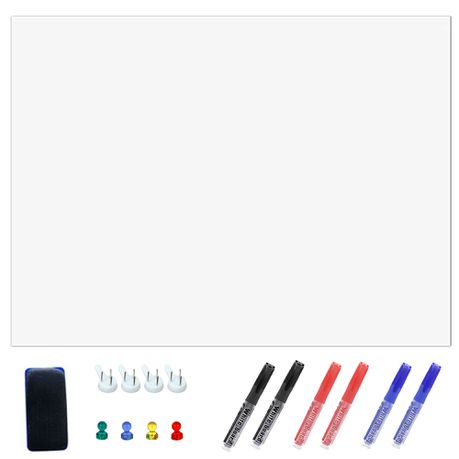 Self-Adhesive Whiteboard Sticker - 60cmx100cm Buy Online in Zimbabwe thedailysale.shop