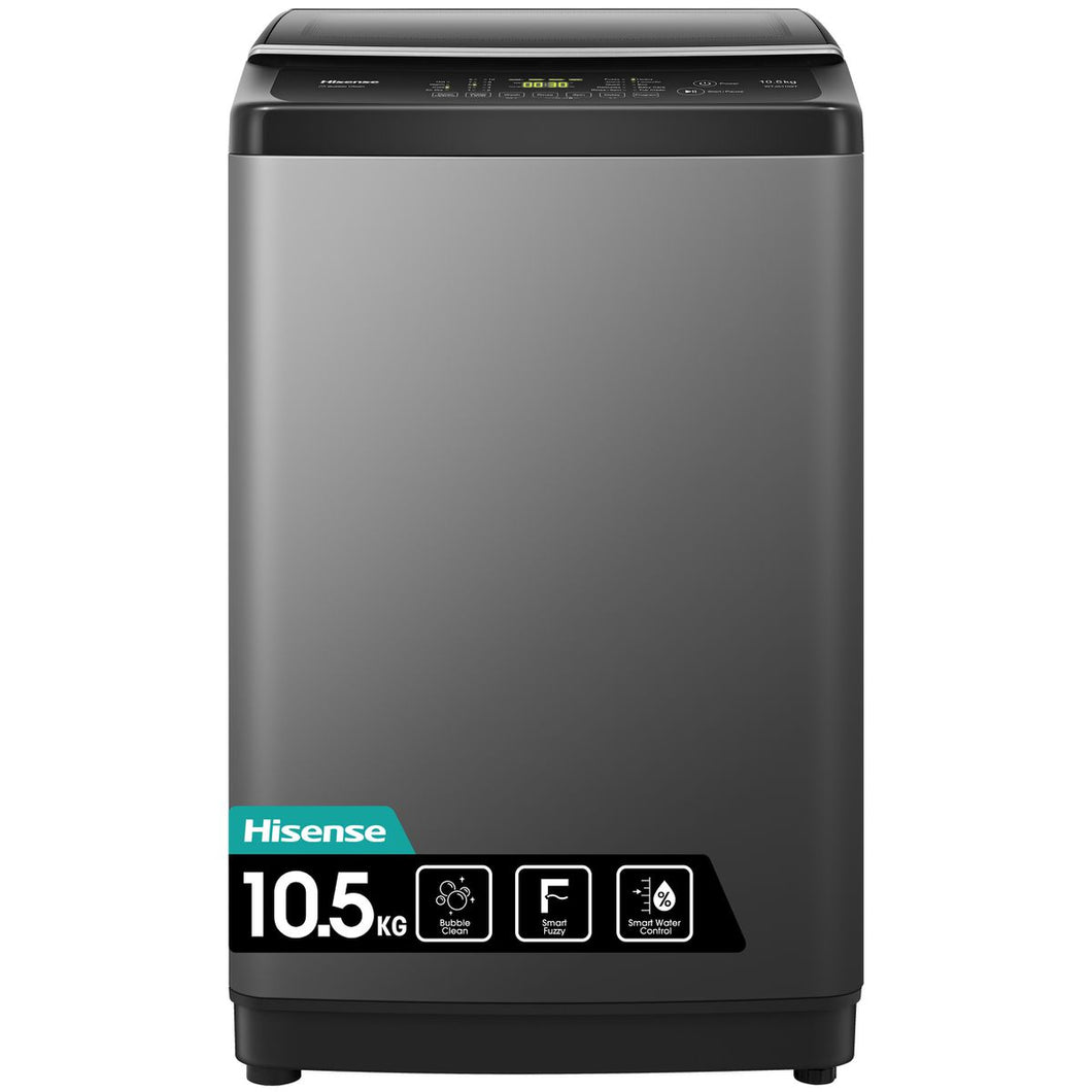 Hisense 10.5Kg Top Loader - Titanium Grey