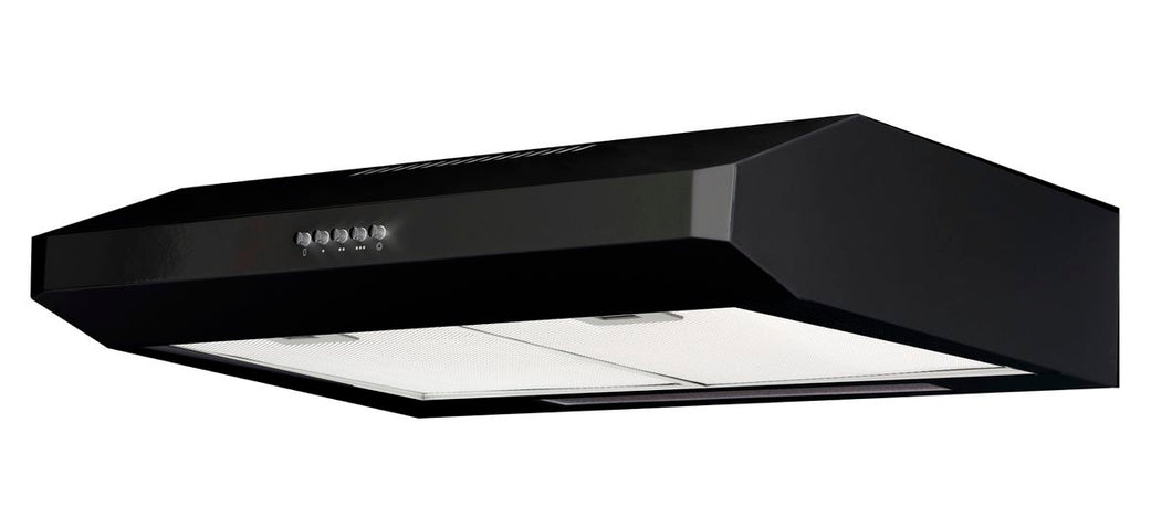 Italian Designer 90cm black cooker hood