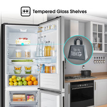 Load image into Gallery viewer, Hisense 305L Bottom Freezer Fridge with Water Dispenser- Black Glass
