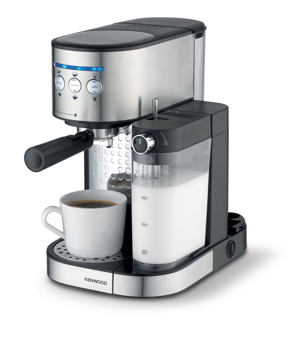 Kenwood - Manual Pump Espresso Machine with Frother - PEM84.000SS