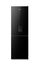 Load image into Gallery viewer, Hisense 305L Bottom Freezer Fridge with Water Dispenser- Black Glass
