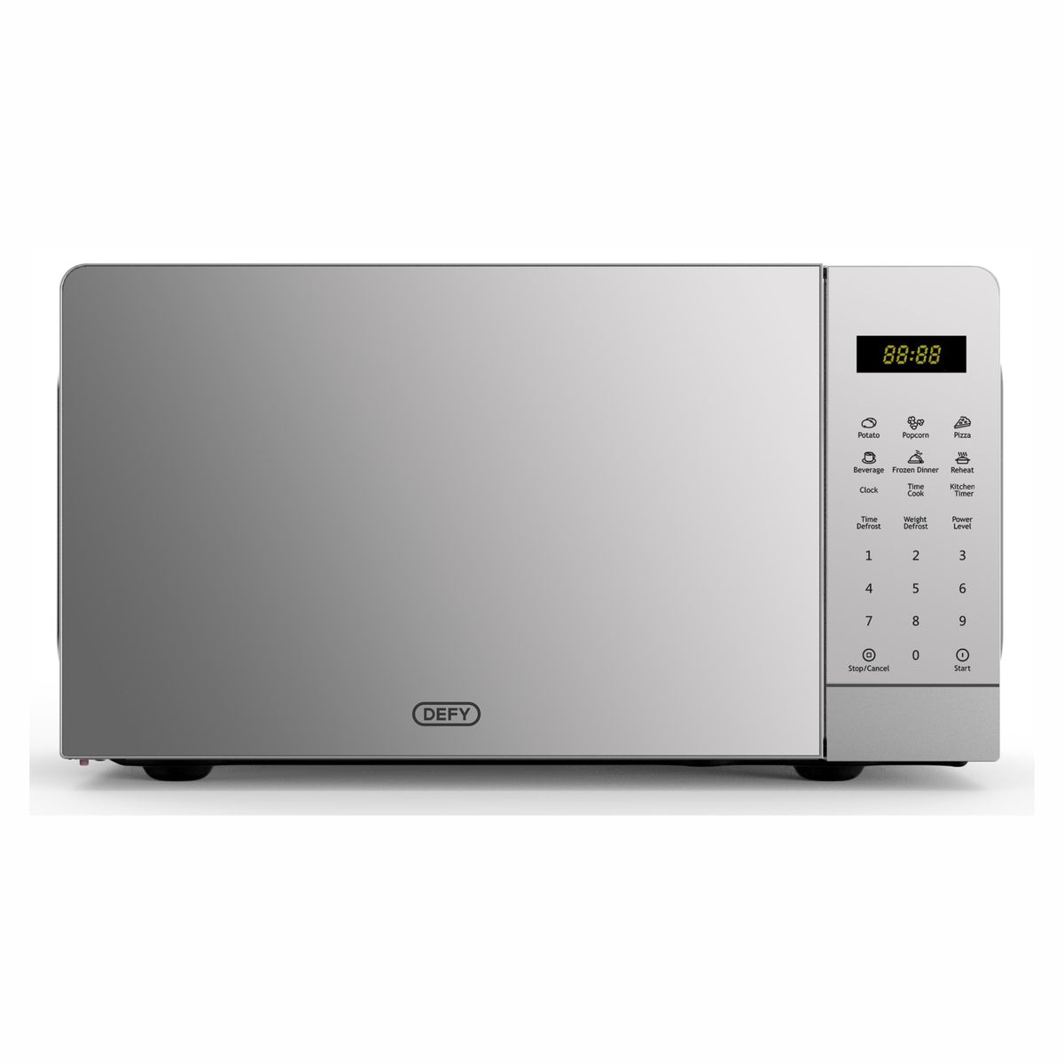 Defy-Dmo383-20l Silver Electronic Microwave Oven Buy Online in Zimbabwe thedailysale.shop