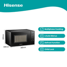 Load image into Gallery viewer, Hisense 20L Electronic Microwave Oven - Black
