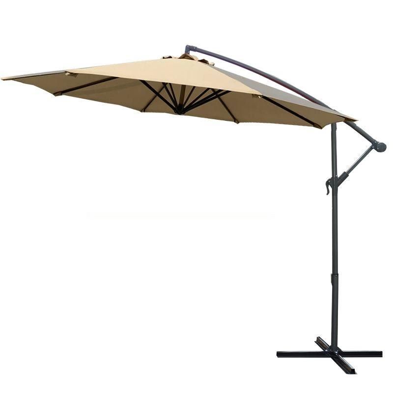 Excellent Outdoor 360-Degrees Portable Summer Garden Umbrella (Beige/Khaki)
