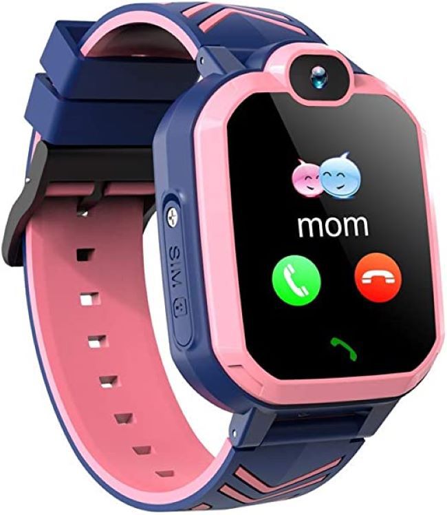 Kids Smart Watch Call SOS Anti Lost LBS Locator Tracker Children - Pink